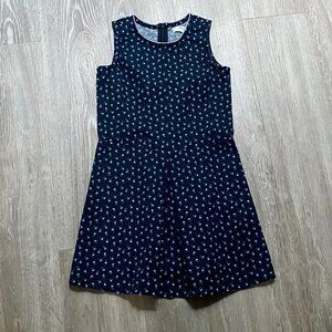 Girls Brooks Brothers Ditsy Floral Pleat Front Skirt Stretch Cotton Zip Dress 4